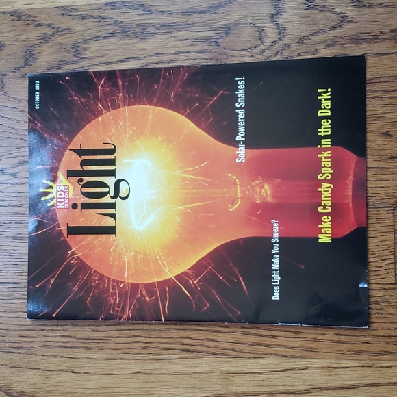 Kids Discover Other - Vintage 90s Kids Discover Magazine Light Volume 3 Issue 8 October 1993